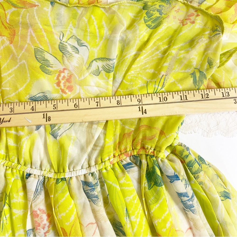 Kimchi Blue Floral Yellow Maxi Dress Cute Stylish Summer Church Party Wedding S - Picture 10 of 10